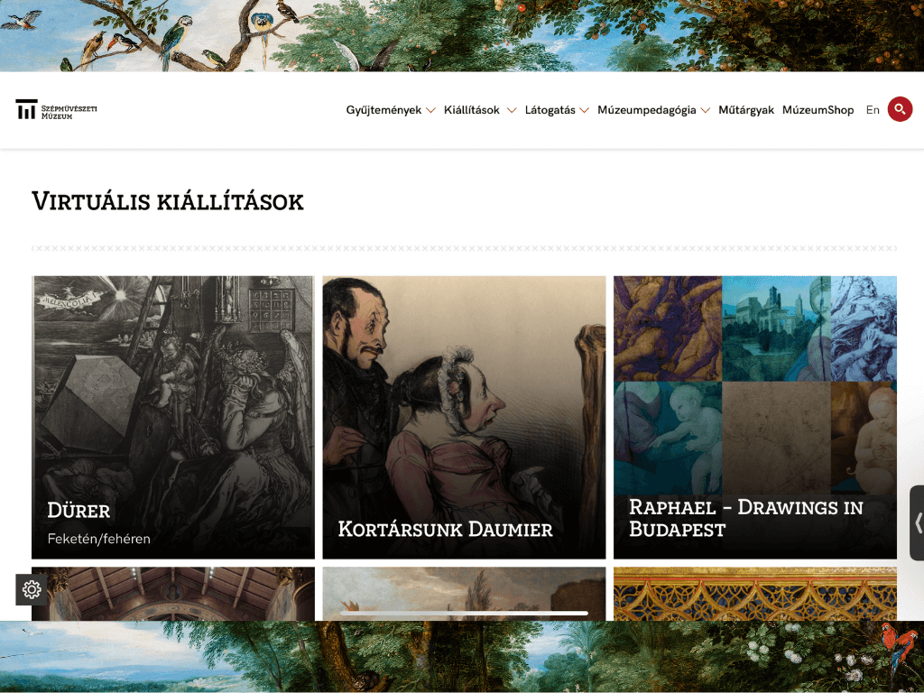 Szépművészeti Múzeum - Virtuális kiállítás